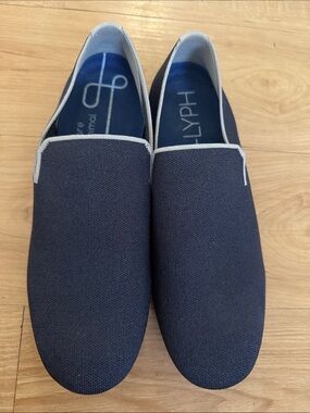 Men's Slip-On Canvas Shoes in Navy with Contrast Trim